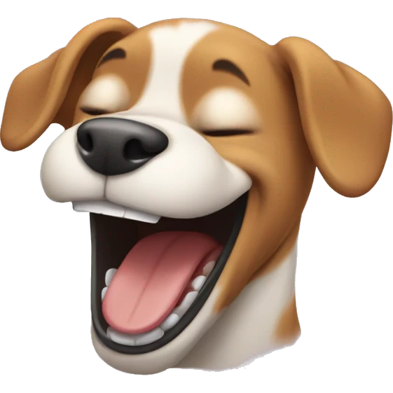 Dog laughing  emoji