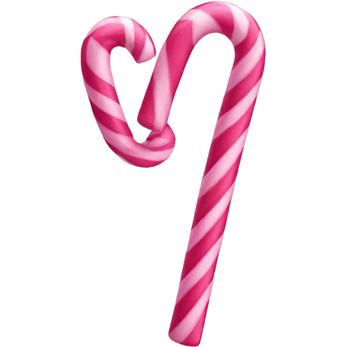 Pink candy canes emoji