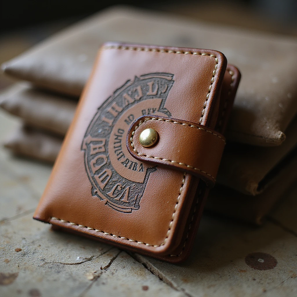 wallet, realistic leather texture emoji