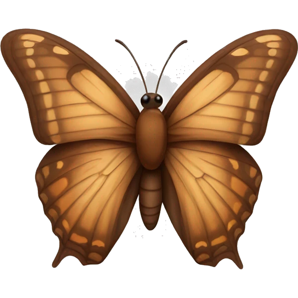 Brown butterfly emoji