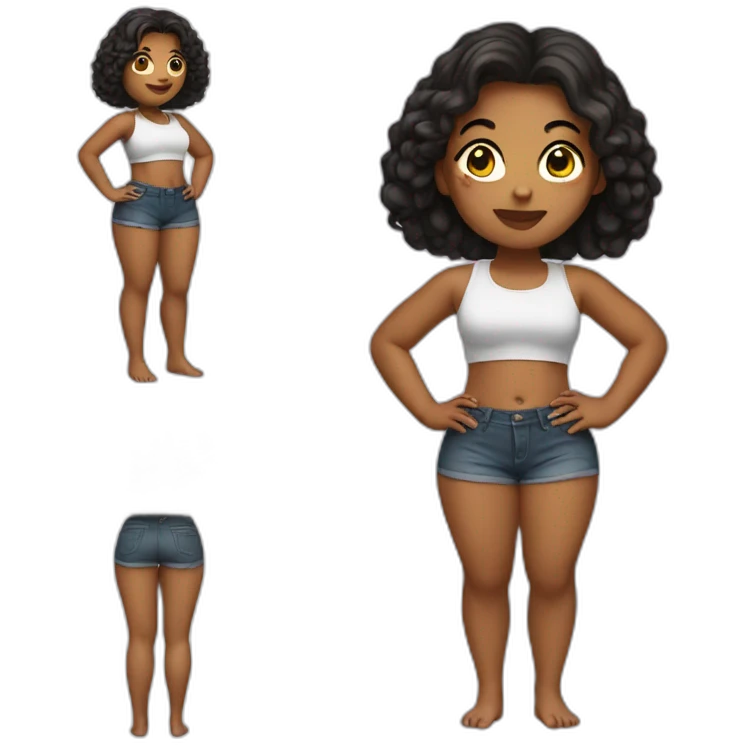 girl with big thighs emoji