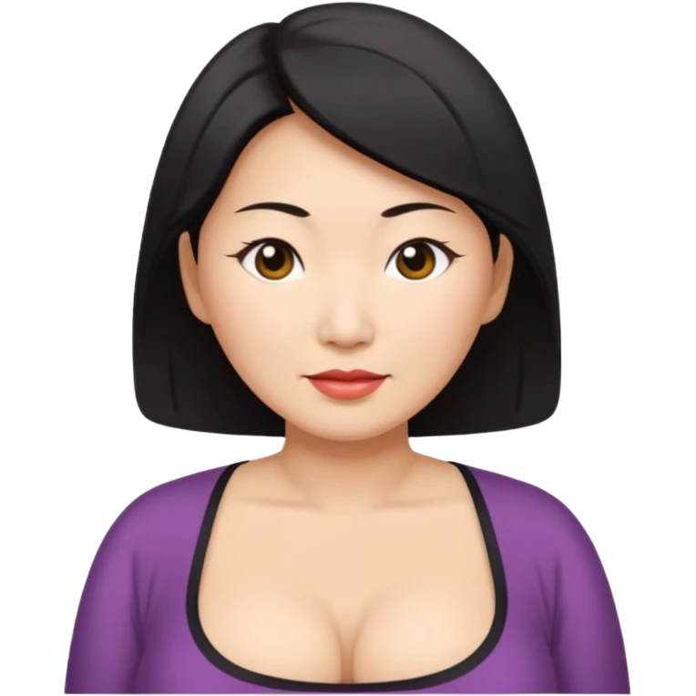 VERY VERY LARGE BREASTED ASIAN MATURE WOMAN emoji