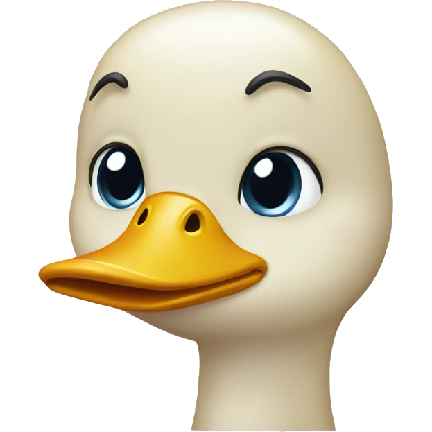 emotionless face duck emoji