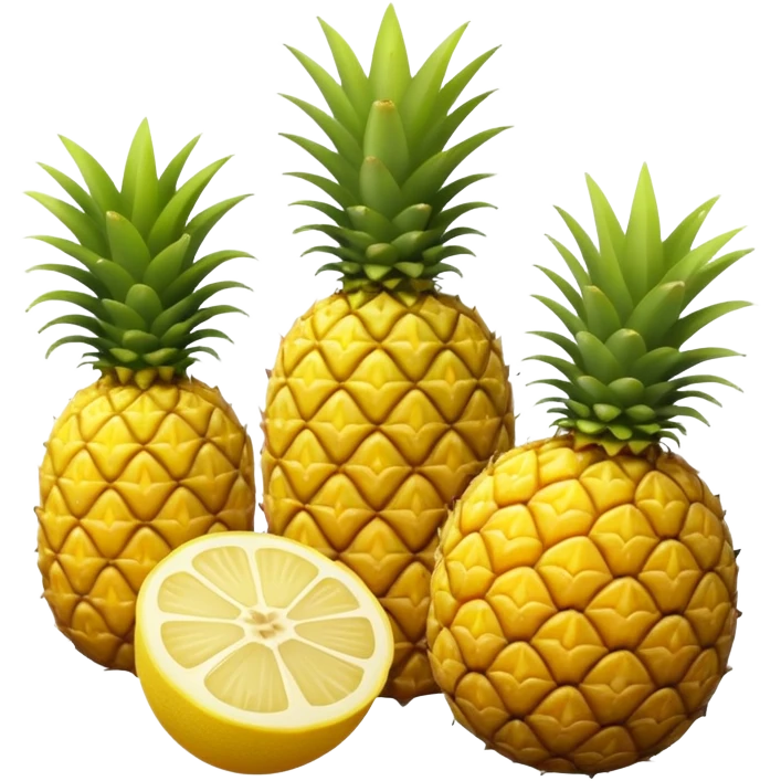 Lemon, Banana, Pineapple Fruit emoji