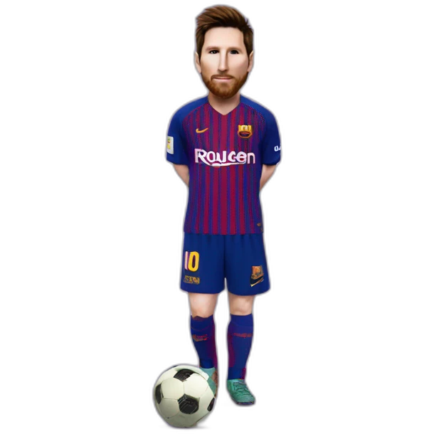 Messi on eggplant emoji