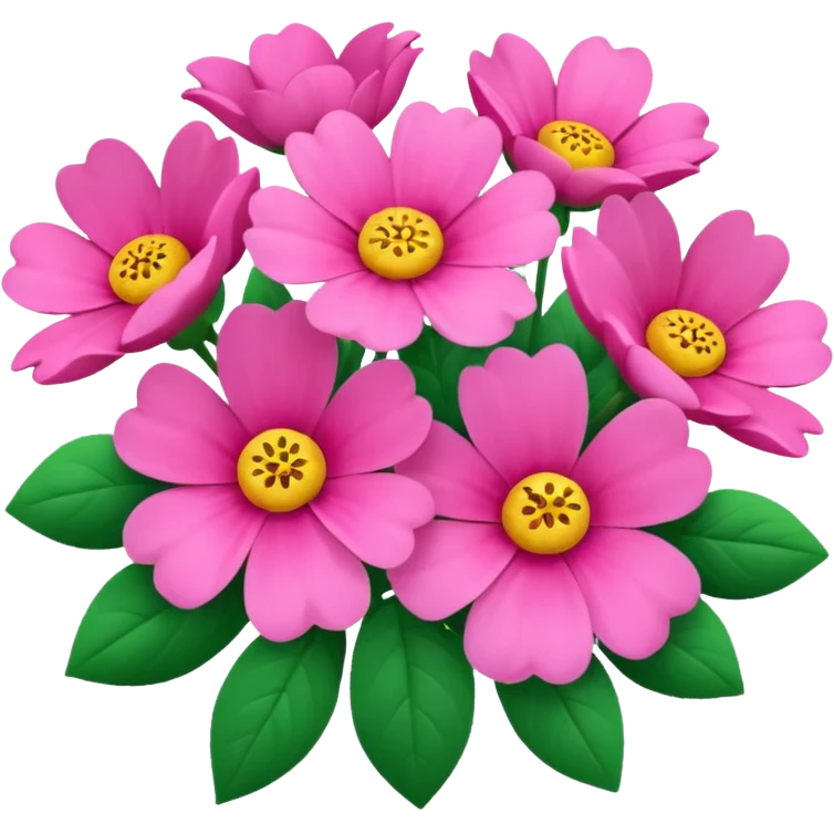 Valentines Day pink flowers emoji