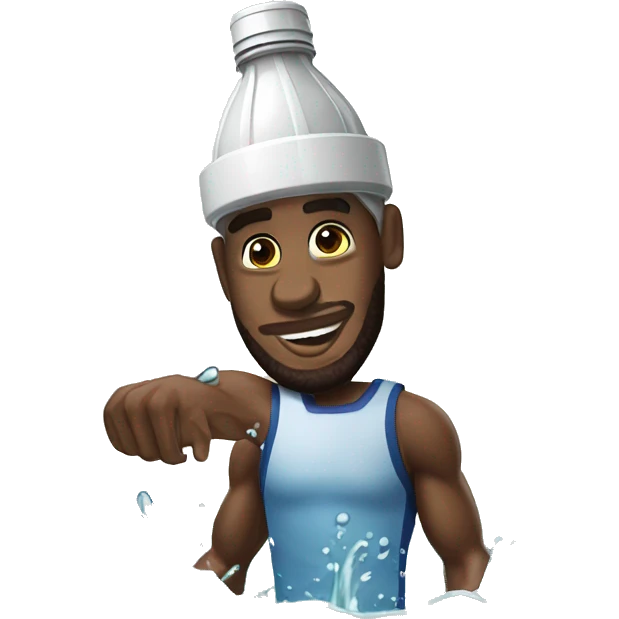 Lebron James boire de l'eau  emoji