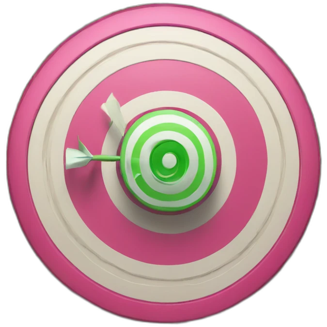 Bullseye with money emoji