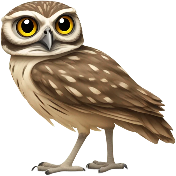 Burrowing owl and roadrunner dancing emoji