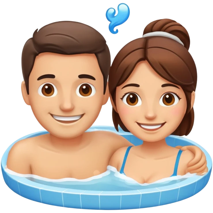 Hot tub love emoji