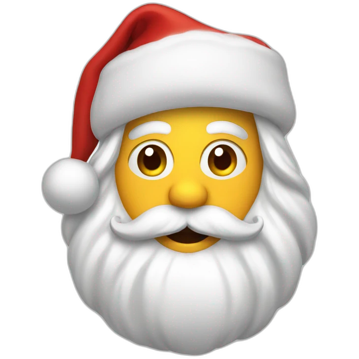 Santa in the toillet emoji