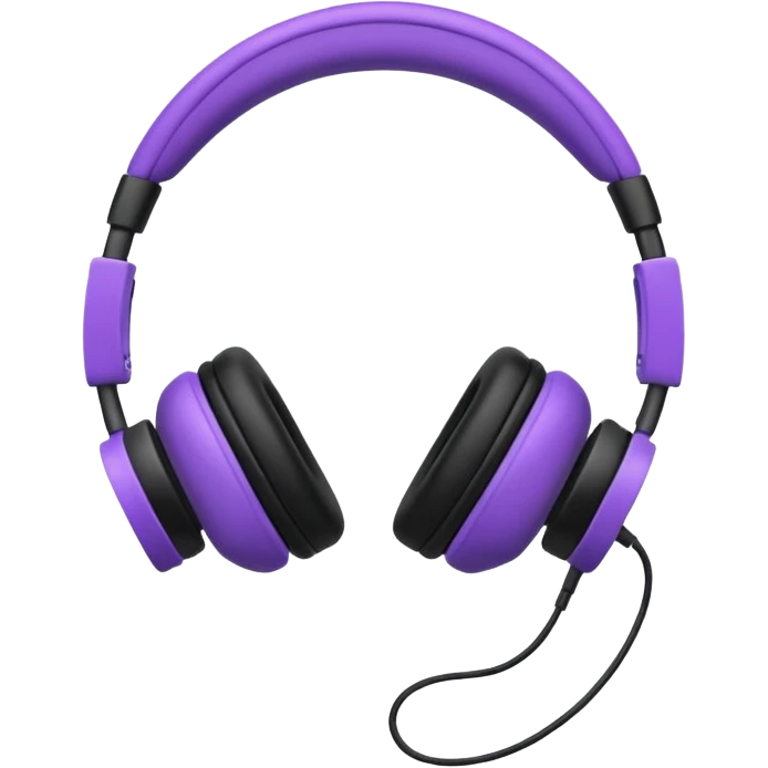 purble headphone emoji