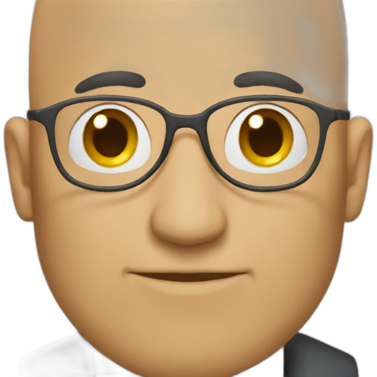 bald professor emoji