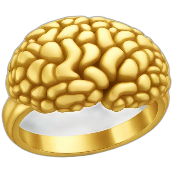 golden brain ring emoji