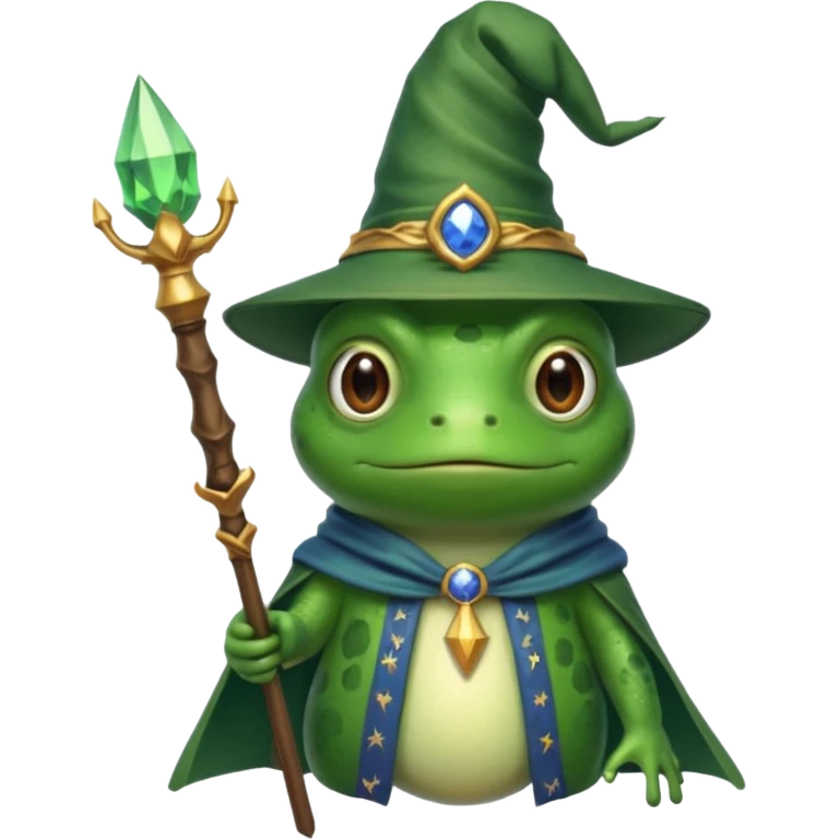 A frog wizard  emoji