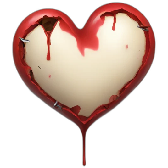 bullet wounded heart emoji