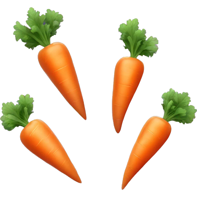 a carrot with sparkles and hearts around  emoji