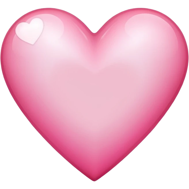 Pink and white lovely heart  emoji