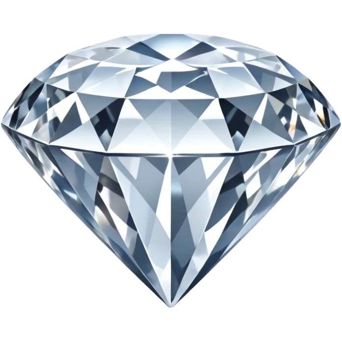 Color pure White diamond emoji