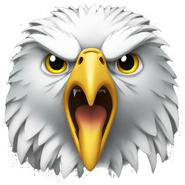 aggressive eagle emoji