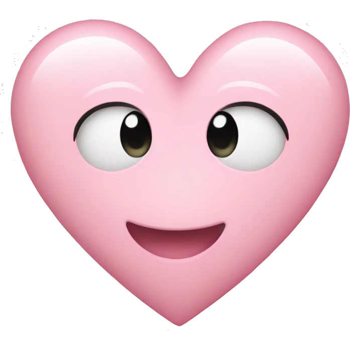 Light pink heart emoji
