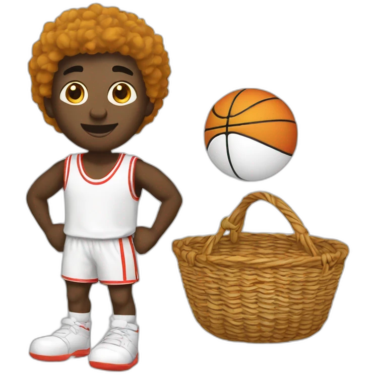 Joueur de basket blanc emoji
