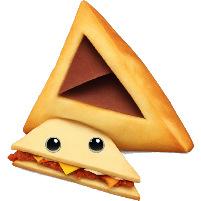 Dorito eating a sandwich emoji