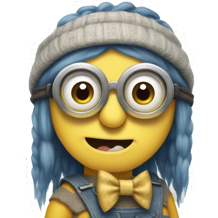Minion with bow emoji