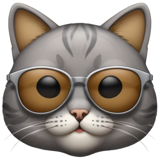 Cat wearing sunglasses emoji