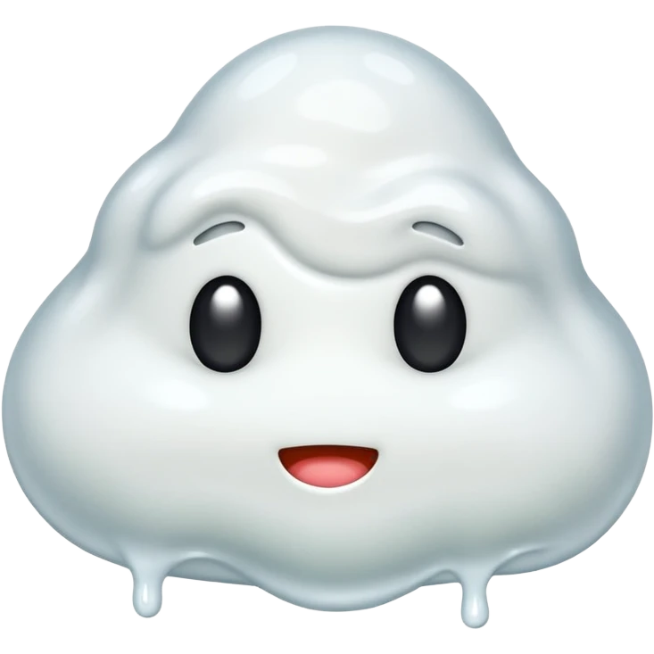 white slime emoji