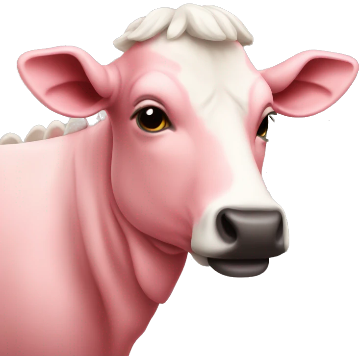 Vaca rosada emoji