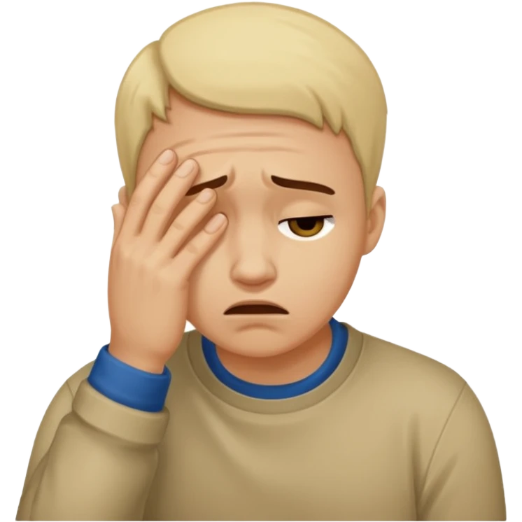 Etourmi qui fait un facepalme emoji