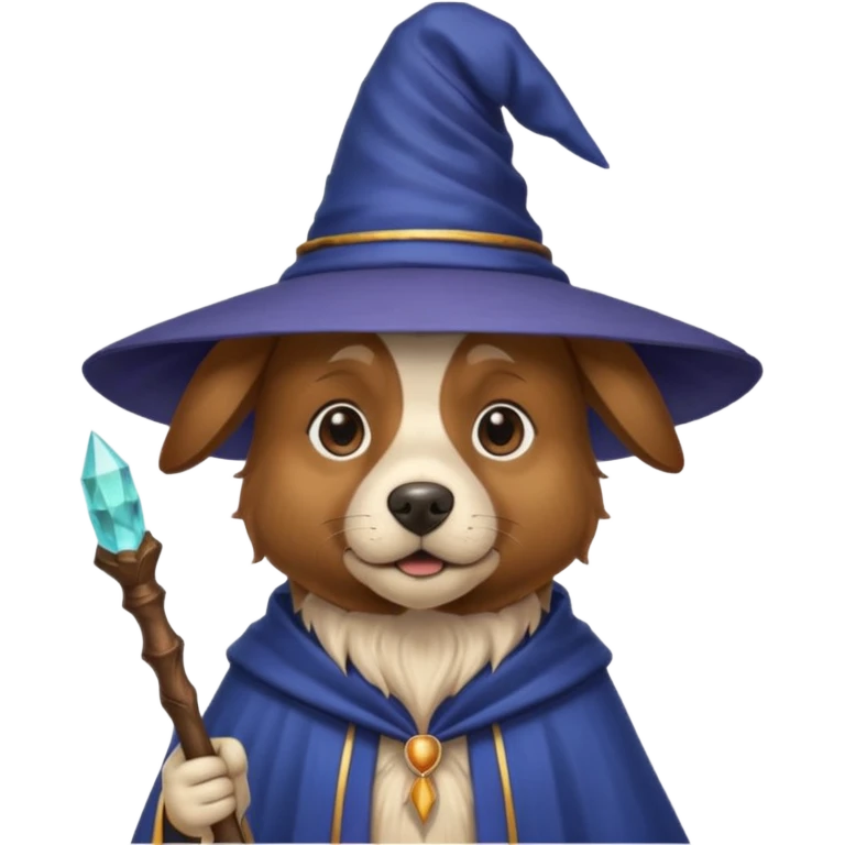 Dog wizard emoji