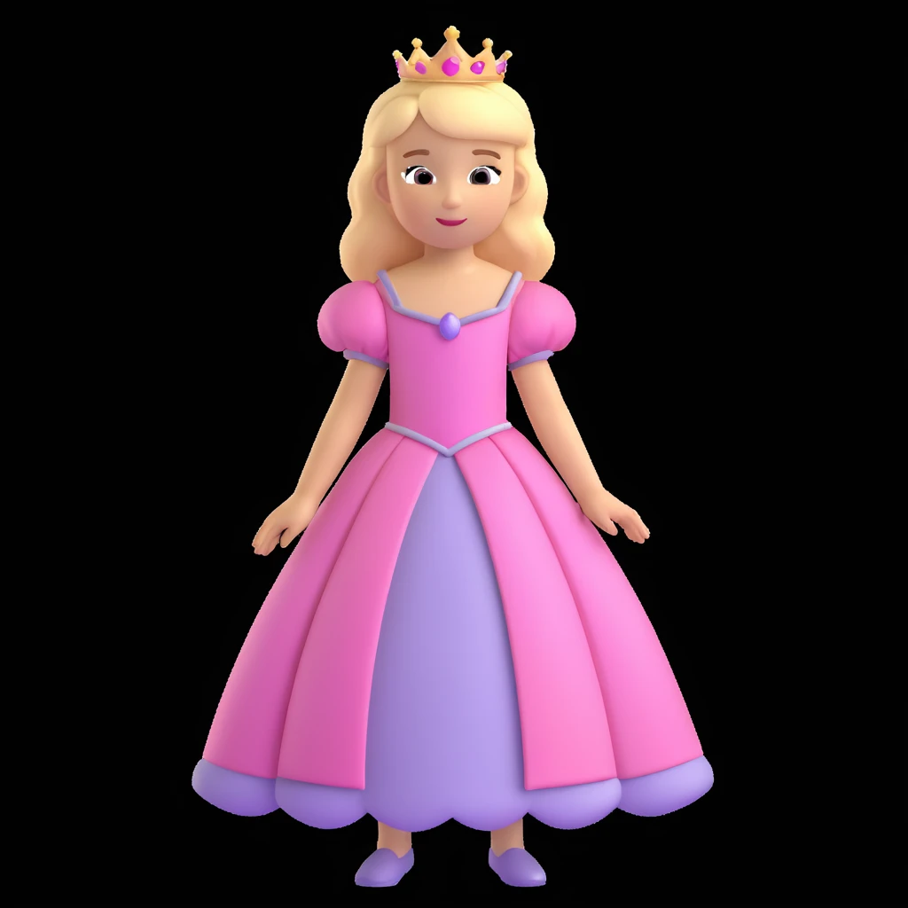 girls in a princess dress emoji