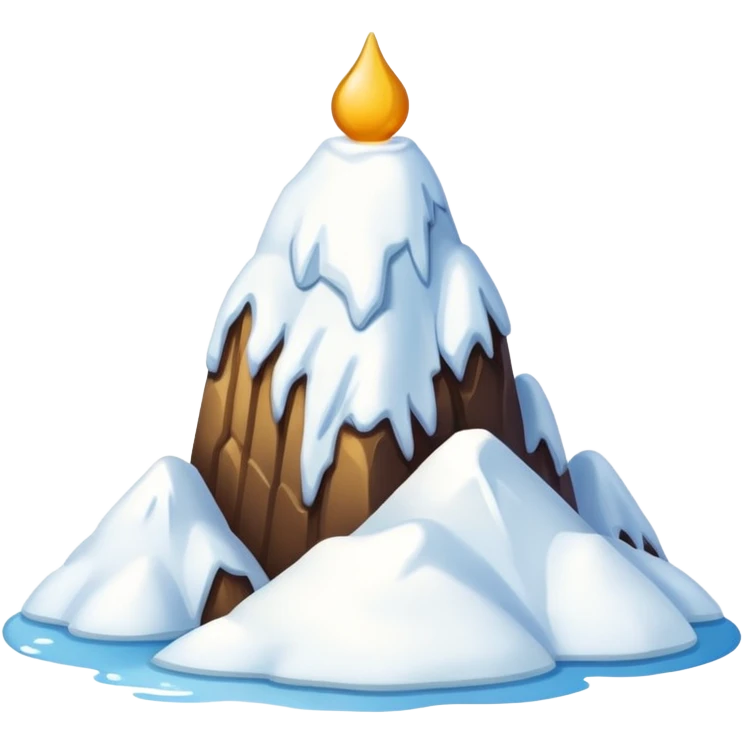 una montana de nieve  emoji