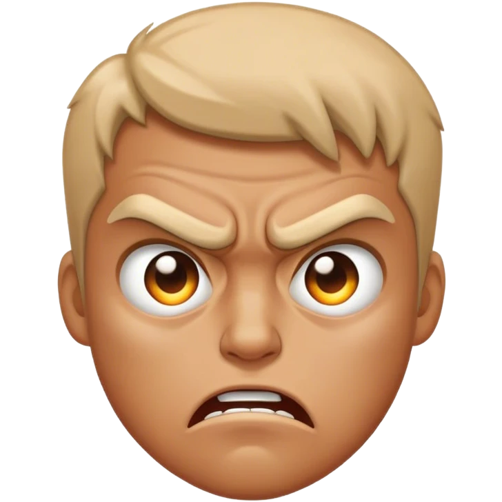 angry and tired emoji