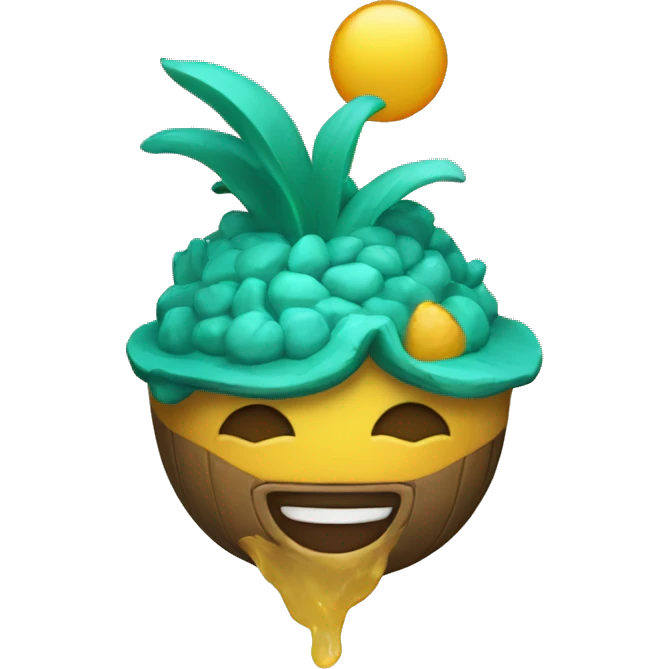 guarda-sol sorrindo emoji
