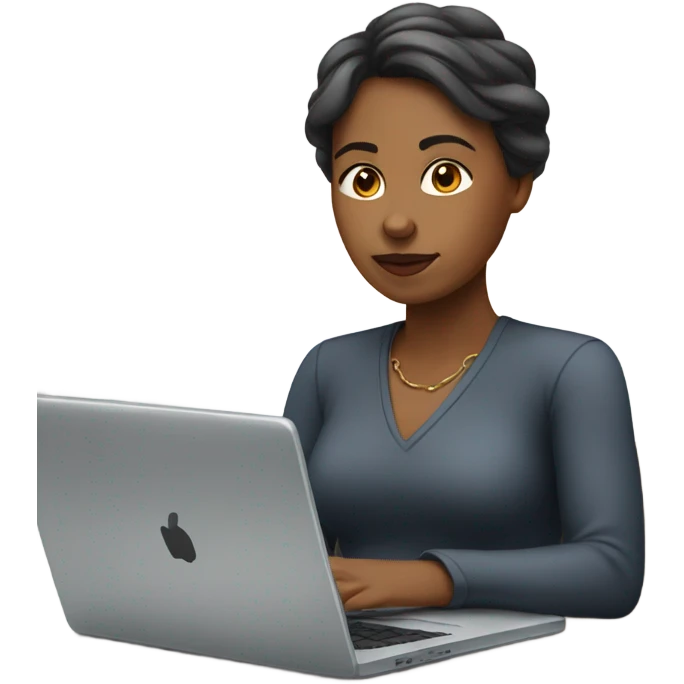 woman working on a computer emoji