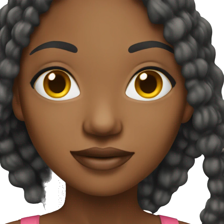 african american woman model emoji