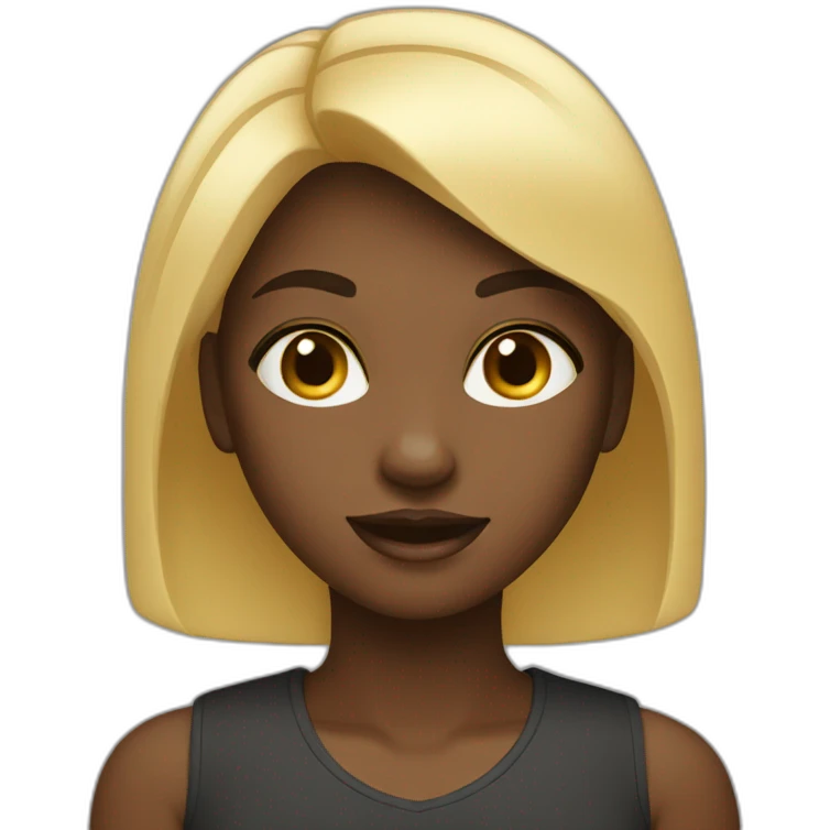 two，girl，Black emoji
