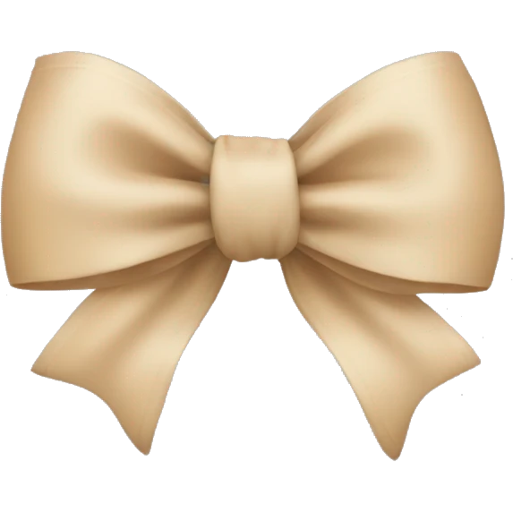 Beige Bow emoji