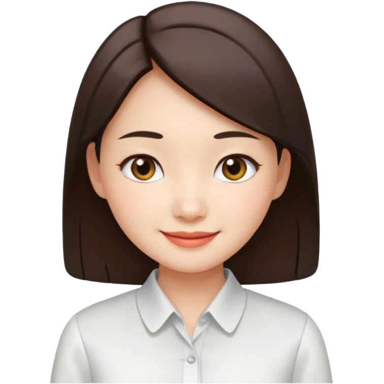 chinese office girl 3d emoji