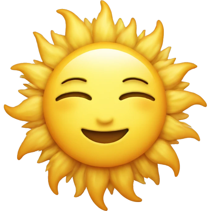Sun with clouds emoji