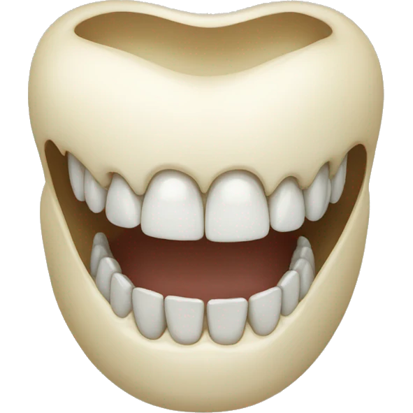 Um dente sorridente emoji