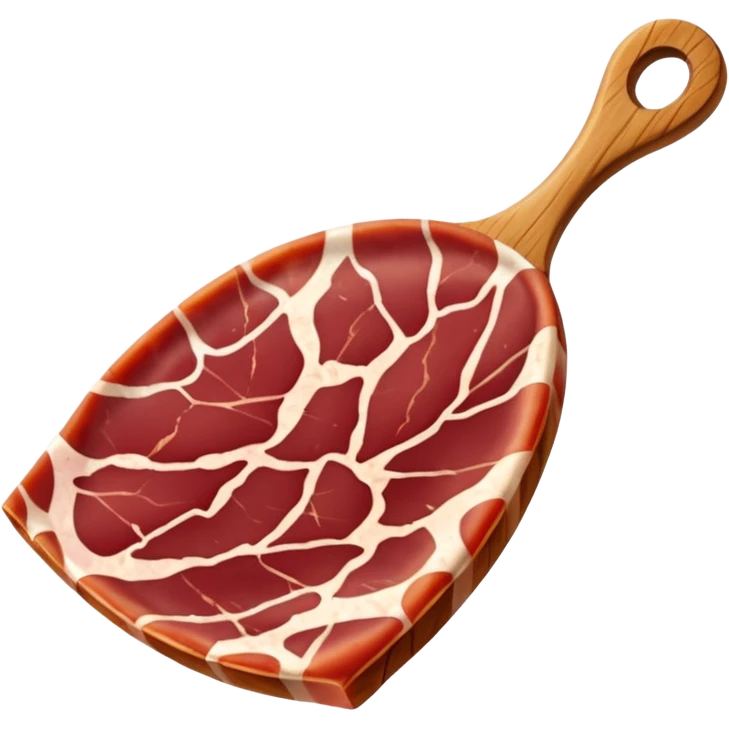 Una loncha de jamón ibérico bellota emoji