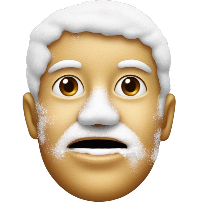 Nose and powdered sugar emoji
