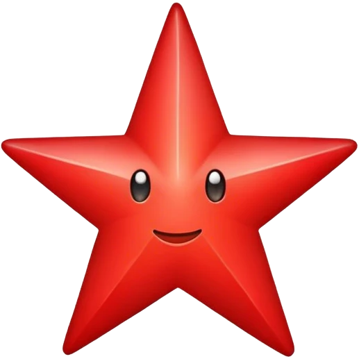 a plain old red star emoji