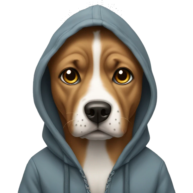 dog in a hoodie emoji