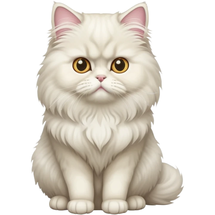 Persian cat sitting full body emoji