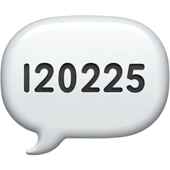 2025 in a speech bubble emoji